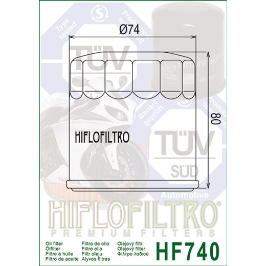 FILTER ULJA HIFLOFILTRO HF740