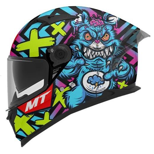 FULL FACE HELMET MT HELMETS BRAKER SV CRAZY TEDDY B7 GLOSS M