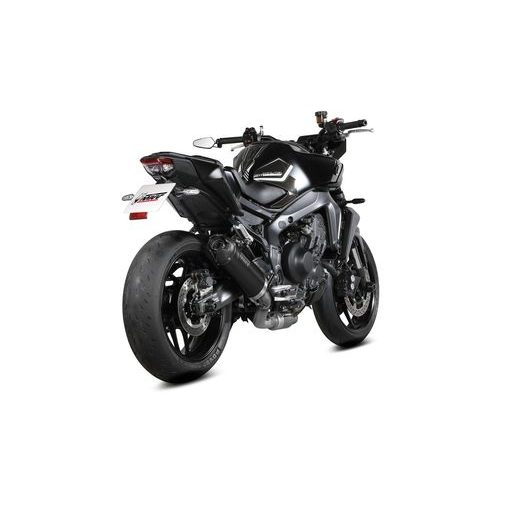 FULL EXHAUST SYSTEM 3X1 MIVV AK-1 Y.078.KZK BLACK WITH CARBON CAP