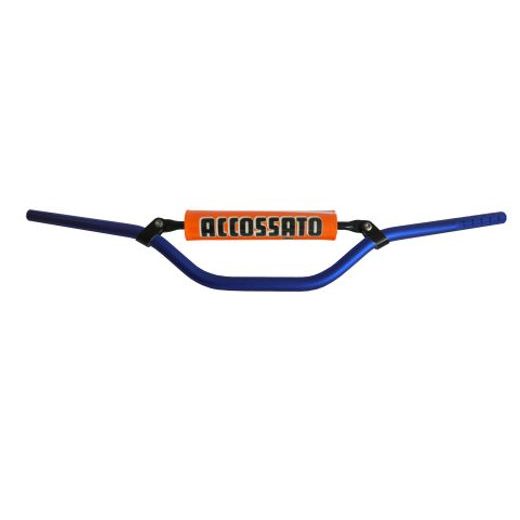 HANDLEBAR ACCOSSATO ALUMINIUM, 22 MM PLAVI