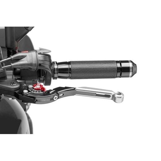 CLUTCH LEVER WITHOUT ADAPTER PUIG 29PNR EXTENDABLE FOLDING SILVER/RED