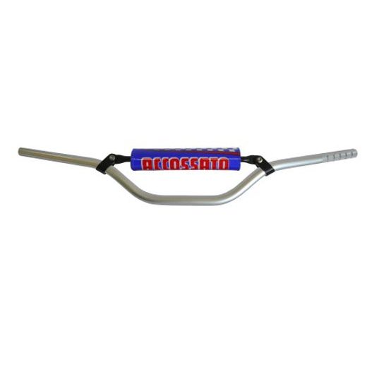 HANDLEBAR ACCOSSATO ALUMINIUM, 22 MM SILVER
