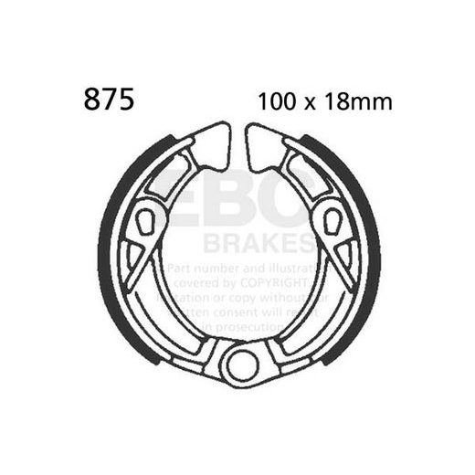 BRAKE SHOE SET EBC 875