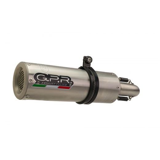 SLIP-ON EXHAUST GPR M3 E5.BE.21.M3.INOX BRUSHED STAINLESS STEEL INCLUDING REMOVABLE DB KILLER AND LINK PIPE