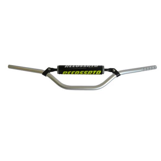 HANDLEBAR ACCOSSATO ALUMINIUM, 22 MM SILVER