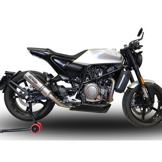 SLIP-ON EXHAUST GPR NEW GRAND PRIX EVO TITANIUM E4.HU.51.GPAN.TO BRUSHED TITANIUM INCLUDING REMOVABLE DB KILLER AND LINK PIPE