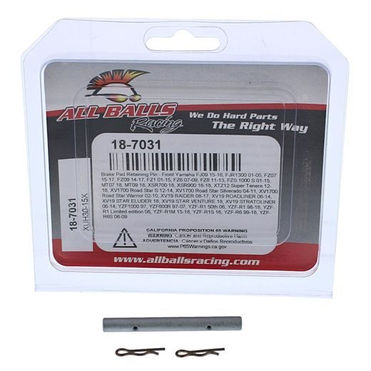 BRAKE PAD RETAINING PIN KIT ALL BALLS RACING BPRPK18-7031