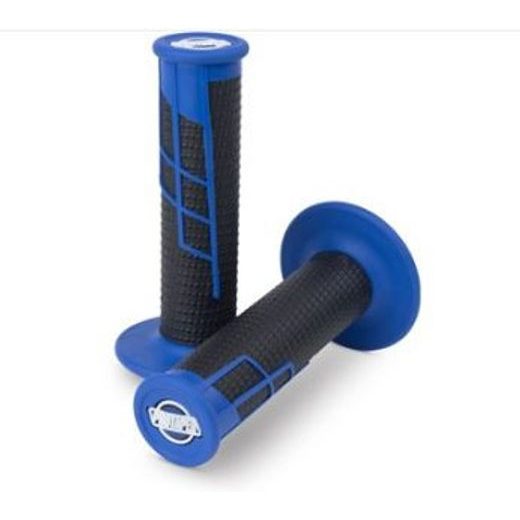 CLAMP ON GRIPS 1/2 WAFFLE BLUE/BLACK PROTAPER 021663