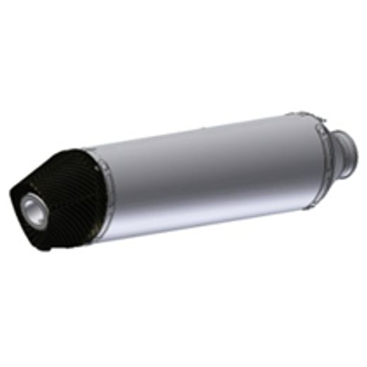SILENCER AND CARBON CAP MIVV STRONGER ACC.73.025.SXC STAINLESS STEEL