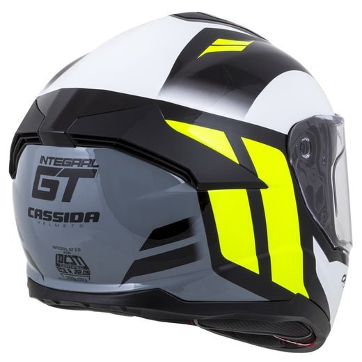 FULL FACE HELMET CASSIDA INTEGRAL GT 2.0 IKON WHITE/ FLUO YELLOW/ GREY/ BLACK XL