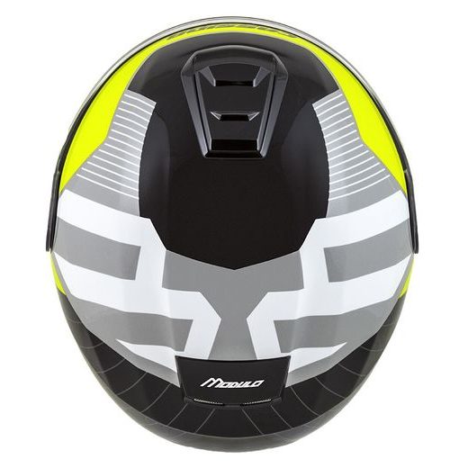 FULL FACE HELMET CASSIDA MODULO 2.1 PROFILE WHITE/BLACK/YELLOW FLUO/GREY 2XL