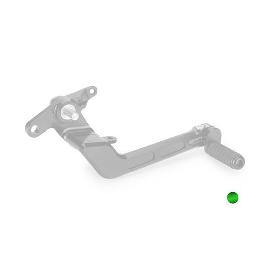 BRAKE FOOT PEDAL PUIG 21780V GREEN ADJUSTABLE