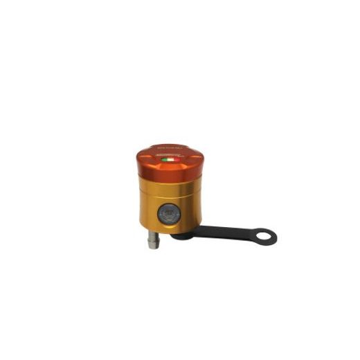 BRAKE FLUID RESERVOIR ACCOSSATO CNC-WORKED STRAIGHT BRACKET INCLUDED ORANGE