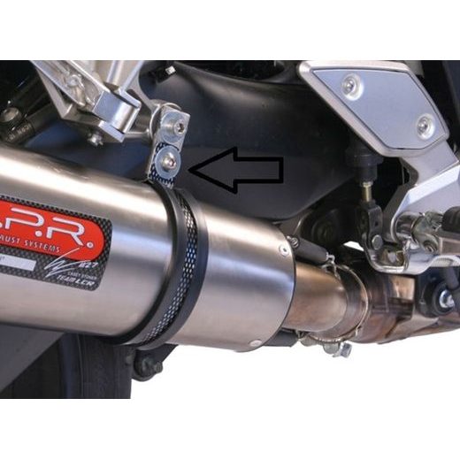 SLIP-ON EXHAUST GPR FURORE NERO Y.53.CAT.FUNE MATTE BLACK INCLUDING REMOVABLE DB KILLER, LINK PIPE AND CATALYST