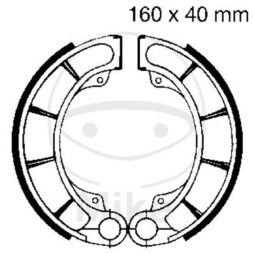 BRAKE SHOE SET EBC H321 INCLUDINGS SPRINGS