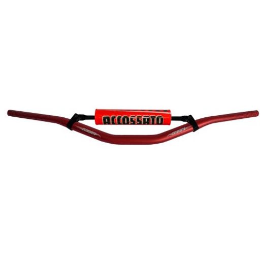 HANDLEBAR ACCOSSATO ALUMINIUM, 28.5 MM CRVEN