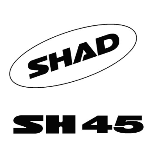 STICKERS SHAD D1B451ETR WHITE FOR SH45