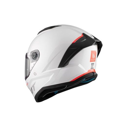 FULL FACE HELMET MT HELMETS STINGER 2 SOLID A0 GLOSS PEARL WHITE S