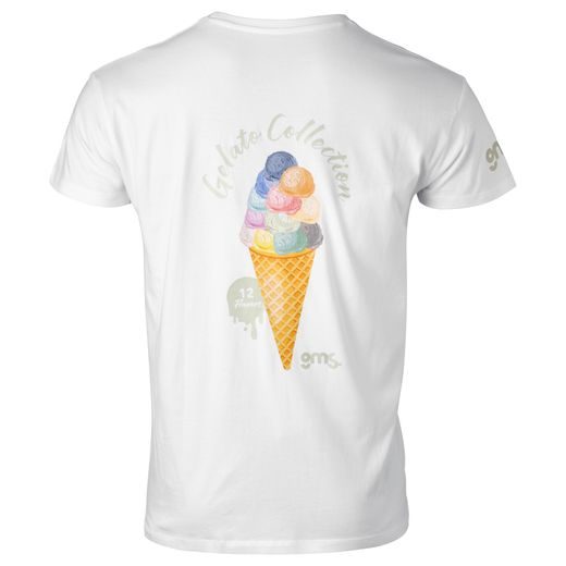 T-SHIRT GMS GELATO COLLECTION ZG98001 WHITE-PISTACCIO L