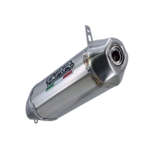 SLIP-ON EXHAUST GPR PENTACROSS INOX QUSP.160.3.PENIO BRUSHED STAINLESS STEEL INCLUDING REMOVABLE DB KILLER AND LINK PIPE