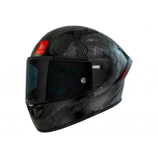 FULL FACE HELMET MT HELMETS KRE+ S SOLID A11 GLOSS CARBON XL