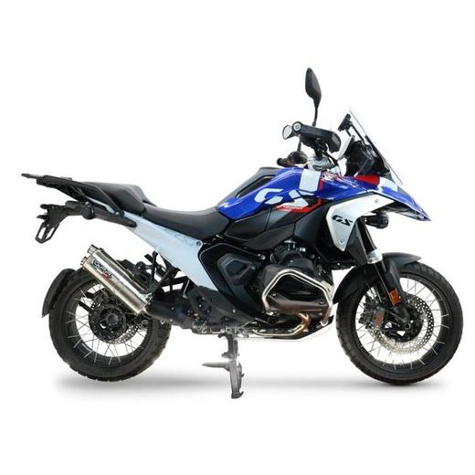 SLIP-ON EXHAUST GPR DUAL INOX BM.110.DUAL.IO TITANIUM MATTE BLACK INCLUDING REMOVABLE DB KILLER AND LINK PIPE