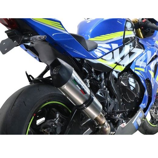 SLIP-ON EXHAUST GPR NEW GRAND PRIX EVO TITANIUM E4.S.198.GPAN.TO BRUSHED TITANIUM INCLUDING REMOVABLE DB KILLER AND LINK PIPE