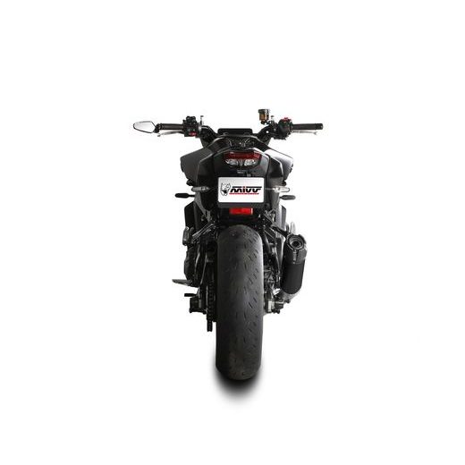 FULL EXHAUST SYSTEM 3X1 MIVV AK-1 Y.078.KZK BLACK WITH CARBON CAP