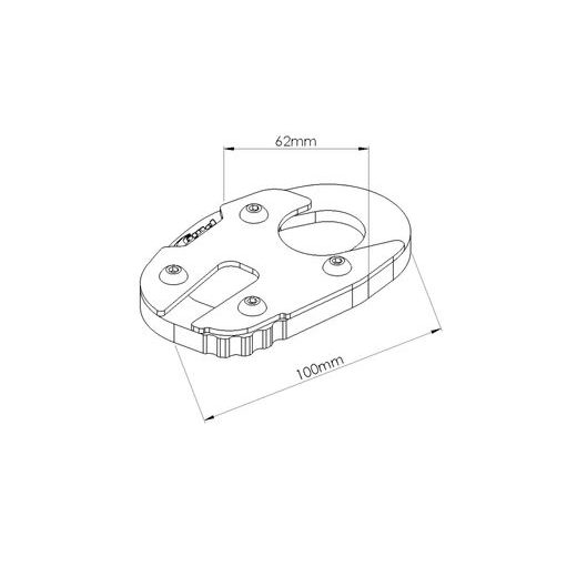 KICKSTAND EXTENSION PUIG 20185N CRNI