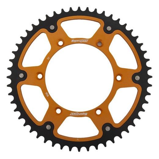 REAR SPROCKET SUPERSPROX STEALTH RST-808:52-GLD ZLATO 52T, 520