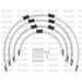 STANDARD FRONT BRAKE HOSE KIT VENHILL POWERHOSEPLUS BMW-10012F-WT (4 HOSES IN KIT) WHITE HOSES, CHROMED FITTINGS