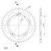 REAR ALU SPROCKET SUPERSPROX RAL-1800:40-BLK CRNI 40T, 530