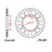 REAR ALU SPROCKET JT JTA 461-53BLK 53)T, NT((420 CRNI