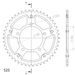 REAR SPROCKET SUPERSPROX STEALTH RST-702:46-GLD ZLATO 46T, 525