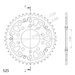 REAR SPROCKET SUPERSPROX STEALTH RST-1332:42-RED CRVEN 42T, 525