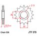CHAIN KIT EK - ZLAT CHAIN 530 ZVX, X-RING (X, NX, QX, XS), CHK FRONT SPROCKET JT, CHK REAR SPROCKET JT FOR YAMAHA XJR 1300 1999-2001