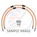 RACE FRONT BRAKE HOSE KIT VENHILL POWERHOSEPLUS HON-10014FB-OR (2 HOSES IN KIT) ORANGE HOSES, BLACK FITTINGS