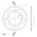 REAR ALU SPROCKET SUPERSPROX RAL-7:41-BLK CRNI 41T, 525