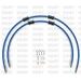RACE FRONT BRAKE HOSE KIT VENHILL POWERHOSEPLUS TRI-9015FS-SB (2 HOSES IN KIT) SOLID BLUE HOSES, STAINLESS STEEL FITTINGS