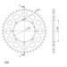 REAR ALU SPROCKET SUPERSPROX RAL-413:43-RED CRVEN