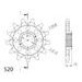 CHAIN KIT EK - ZLAT CHAIN 520 RRSM, NON-SEALED, CHK FRONT SPROCKET SUPERSPROX, CHK REAR SPROCKET SUPERSPROX FOR SUZUKI RM-Z 450 2013-2024