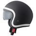 JET HELMET GMS RIDE ZG11702 MATT BLACK-WHITE M