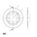 REAR ALU SPROCKET SUPERSPROX RAL-214:37-BLK CRNI 37T, 420