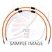 RACE FRONT BRAKE HOSE KIT VENHILL POWERHOSEPLUS HON-10014F-OR (2 HOSES IN KIT) ORANGE HOSES, CHROMED FITTINGS