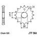 CHAIN KIT EK - SILVER CHAIN 520 DEX, X-RING (X, NX, QX, XS), CHK FRONT SPROCKET JT, CHK REAR SPROCKET JT FOR YAMAHA YZ 125 1993-1996