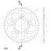 REAR ALU SPROCKET SUPERSPROX RAL-807:45-BLK CRNI 45T, 525