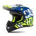 MOTOCROSS HELMET CASSIDA CROSS CUP SONIC JUNIOR MATT BLUE /FLUO YELLOW