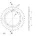 REAR ALU SPROCKET SUPERSPROX RAL-300:42-BLU PLAVI 42T, 525