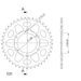 REAR ALU SPROCKET SUPERSPROX RAL-1526:40-BLK CRNI 40T, 520