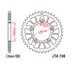REAR ALU SPROCKET JT JTA 746-48BLK 48T, 520 CRNI